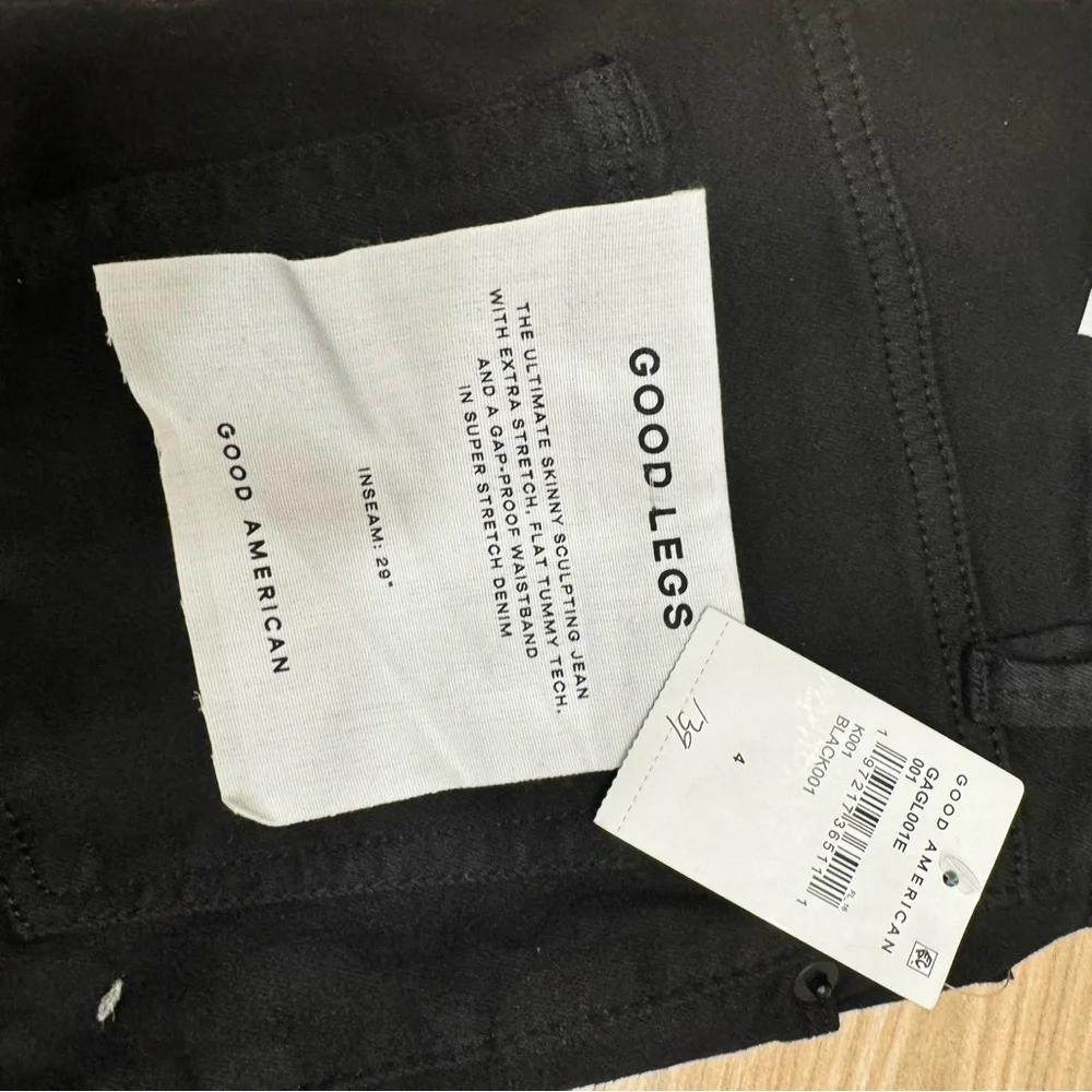 Good American Black Good Legs Jeans - Picture 1 of 5